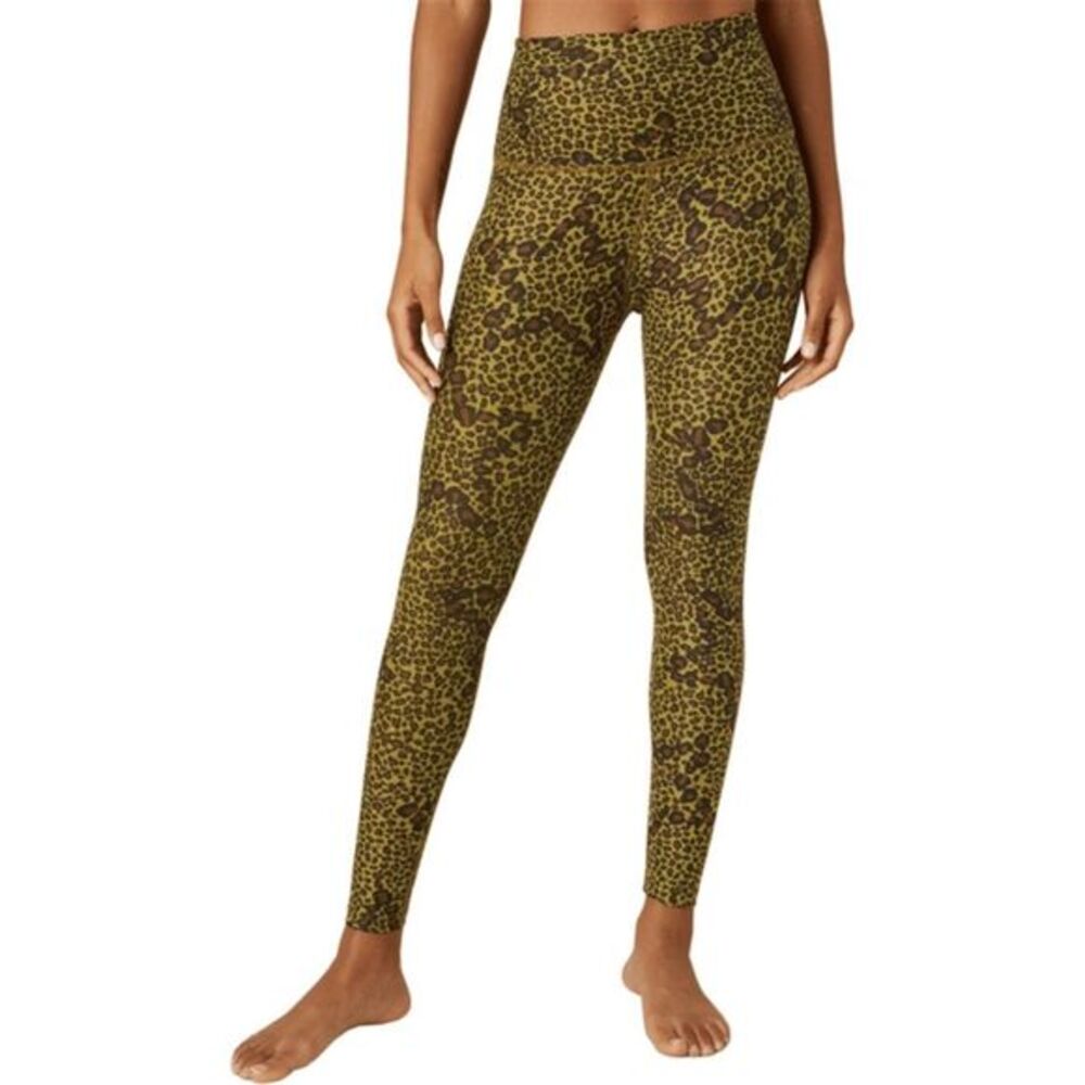 Beyond Yoga Spacedye Midi Leggings NWOT in Bronze Star Animal Print Size S
